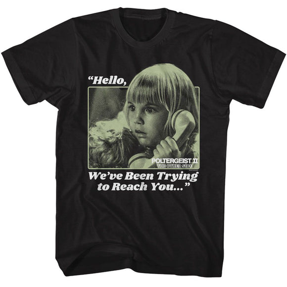 POLTERGEIST TRYING TO REACH YOU S T-Shirt in Black