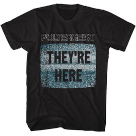 POLTERGEIST THEYRE HERE S T-Shirt in Black
