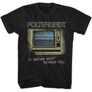 POLTERGEIST IT KNOWS WHAT SCARES YOU S T-Shirt in Black