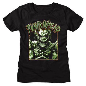 PUMPKINHEAD PHOTO AND LOGO LADIES S T-Shirt in Black