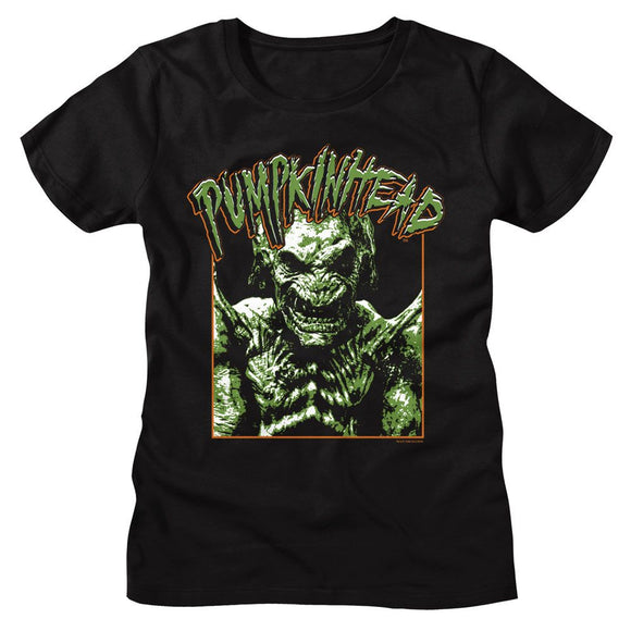 PUMPKINHEAD PHOTO AND LOGO LADIES S T-Shirt in Black