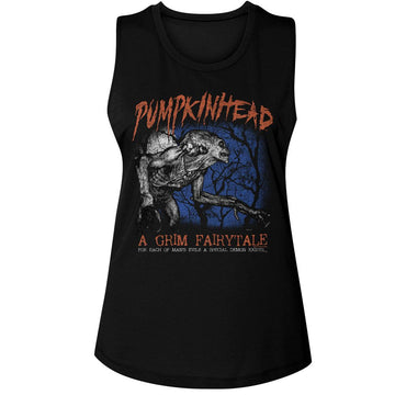 PUMPKINHEAD SPECIAL DEMON LADIES MUSCLE TANK S T-Shirt in Black