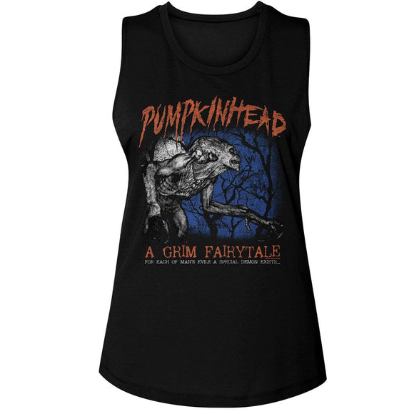 PUMPKINHEAD SPECIAL DEMON LADIES MUSCLE TANK S T-Shirt in Black
