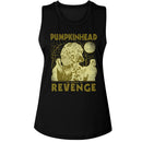 PUMPKINHEAD 2 TONE LADIES MUSCLE TANK S T-Shirt in Black