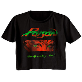 POISON OPEN UP AND SAY AHH LADIES FESTIVAL CALI S T-Shirt in Black