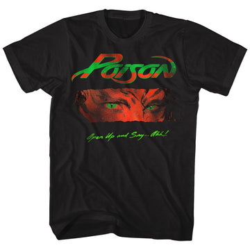 POISON OPEN UP AND SAY AHH S T-Shirt in Black