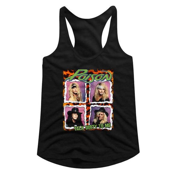 POISON SQUARES S T-Shirt in Black