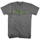POISON LOGO S T-Shirt in Graphite Heather