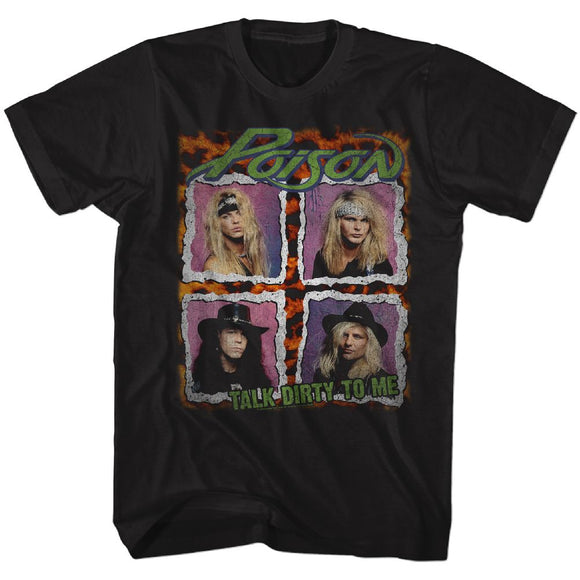 POISON DIST TOUR SHIRT S T-Shirt in Black