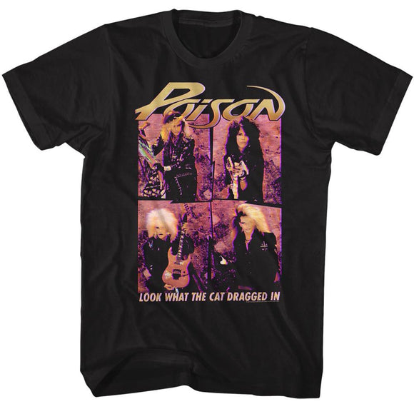 POISON 3DCAT S T-Shirt in Black