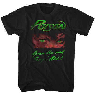 POISON OPEN UP S T-Shirt in Black