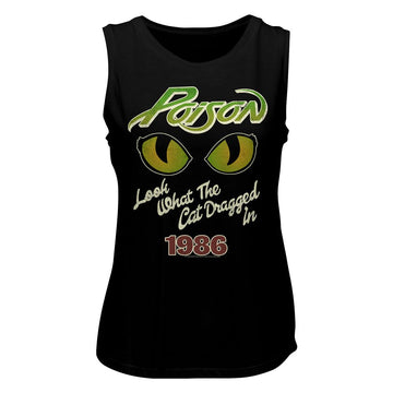 POISON EYES LADIES MUSCLE TANK S T-Shirt in Black