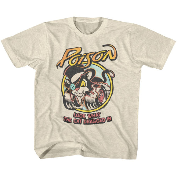 POISON LWTCDI YOUTH XS 5 6 T-Shirt in Natural Heather