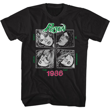 POISON SKETCHED S T-Shirt in Black