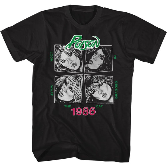 POISON SKETCHED S T-Shirt in Black