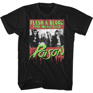 POISON FLESHBLOOD2 S T-Shirt in Black