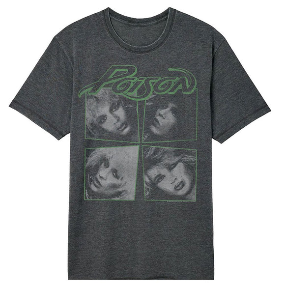 POISON I WANT ACTION FOUR PHOTOS VINTAGE WASH S T-Shirt in Black