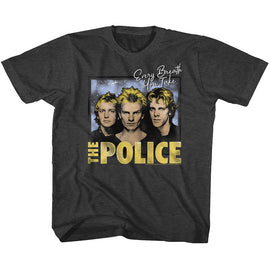 THE POLICE EVERY BREATH YOUTH XS 5 6 T-Shirt in Vintage Smoke