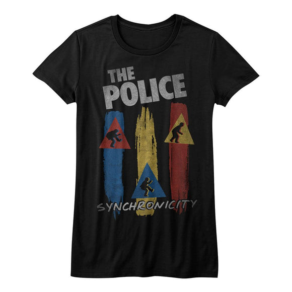 THE POLICE SYNCHRO LADIES S T-Shirt in Black