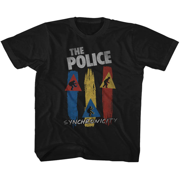 THE POLICE SYNCHRO YOUTH XS 5 6 T-Shirt in Black