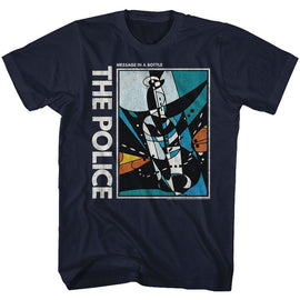 THE POLICE MESSAGE IN A BOTTLE S T-Shirt in NAVY