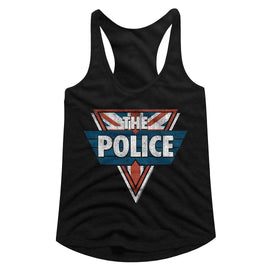 THE POLICE LADIES SLIMFIT RACERBACK S T-Shirt in Black