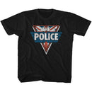 THE POLICE YOUTH XS 5 6 T-Shirt in Black