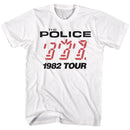 THE POLICE 1982 TOUR S T-Shirt in White