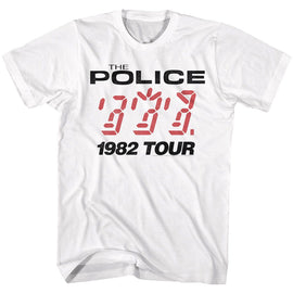 THE POLICE 1982 TOUR S T-Shirt in White