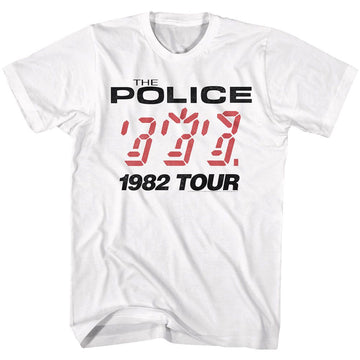 THE POLICE 1982 TOUR S T-Shirt in White