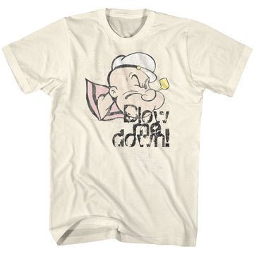 POPEYE BLOW ME DOWN S T-Shirt in Natural