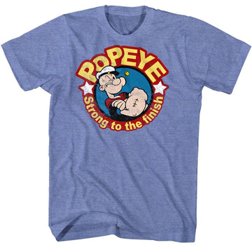 POPEYE STRONG S T-Shirt in Light BLUE Heather