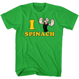 POPEYE I <3 SPINACH S T-Shirt in Kelly