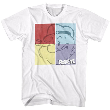 POPEYE SQUARE S T-Shirt in White