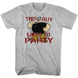 POPEYE PARTEE S T-Shirt in GRAY Heather
