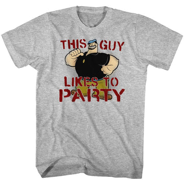 POPEYE PARTEE S T-Shirt in GRAY Heather