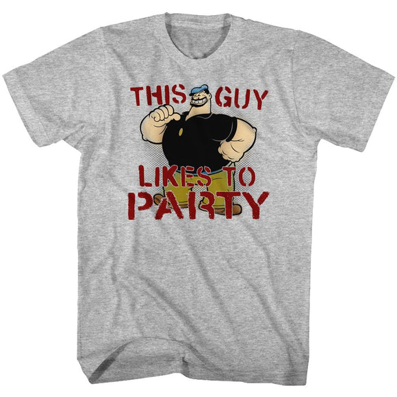 POPEYE PARTEE S T-Shirt in GRAY Heather