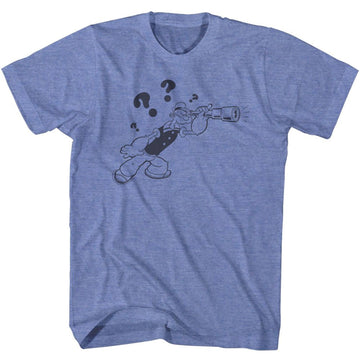 POPEYE WHAD S T-Shirt in Light BLUE Heather