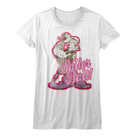 POPEYE SAILOR BAIT LADIES S T-Shirt in White