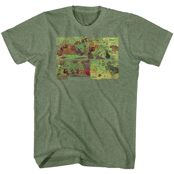 POPEYE FIGHTIN AROUND THE WORLD S T-Shirt in Military Green
