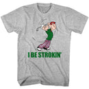 POPEYE STROKIN S T-Shirt in GRAY Heather