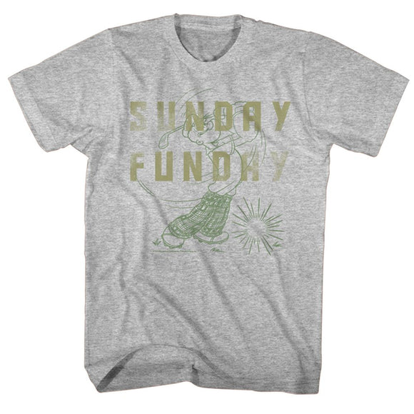 POPEYE SUNDAY S T-Shirt in GRAY Heather