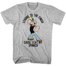POPEYE STRONG S T-Shirt in GRAY Heather