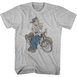 POPEYE CYCLE S T-Shirt in GRAY Heather