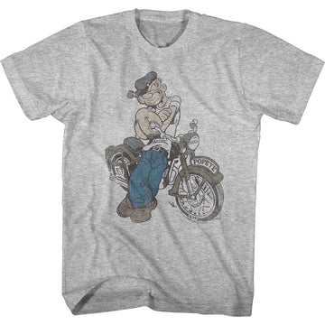 POPEYE CYCLE S T-Shirt in GRAY Heather