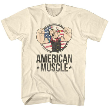 POPEYE MUSCLE S T-Shirt in Natural
