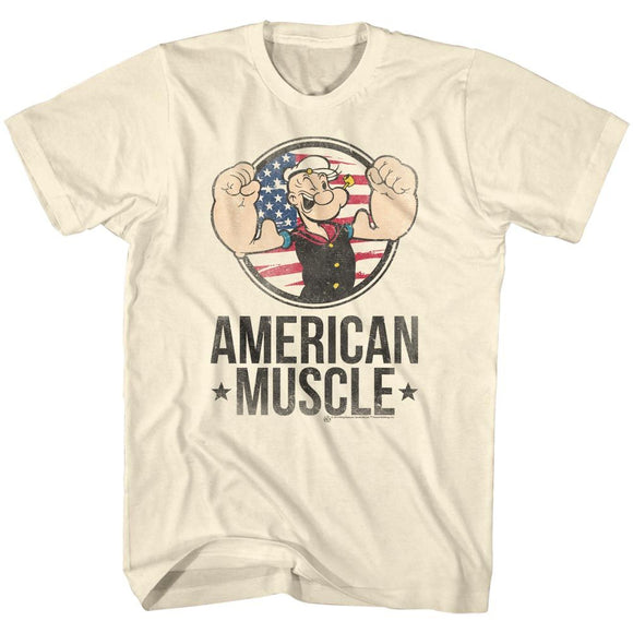 POPEYE MUSCLE S T-Shirt in Natural