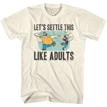 POPEYE PUNCHIN S T-Shirt in Natural