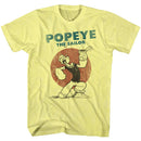 POPEYE STILL4SAIL S T-Shirt in Yellow Heather