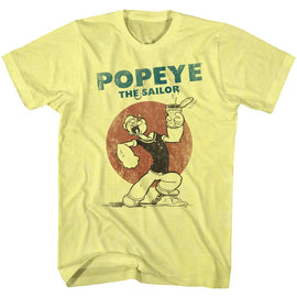 POPEYE STILL4SAIL S T-Shirt in Yellow Heather